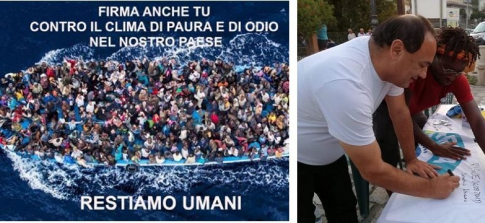 "Restiamo Umani": partito da Trento (dopo 3.000 chilometri e l'incontro con Mimmo Lucano) Mpaliza arriva da Papa Francesco
